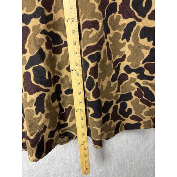 Vintage Woolrich Camoflauge Duck Camo Frog Skin 100% Wool Button Size L Made USA - Picture 9 of 11